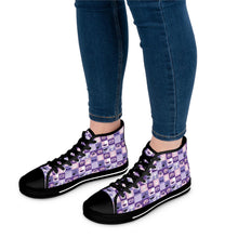 Load image into Gallery viewer, Spooky Vibes Purple Halloween High Top Sneakers
