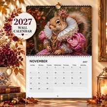 Load image into Gallery viewer, Squirrel Calendar 2027 - Wall Calendars, Monthly Planner, Yearly Scheduler, Animal Artwork Prints, Whimsical Animal Art
