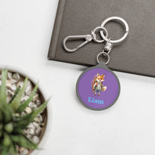 Load image into Gallery viewer, Personalized Kids Keychain: Custom Backpack Tag, Back to School Gift
