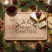 Load image into Gallery viewer, Christmas Reindeer Engraving Cutting Board
