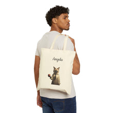 Load image into Gallery viewer, Grumpy Cat Teacher Tote Bag: 100% Cotton Canvas Shopper
