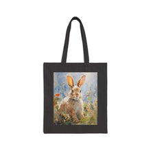 Load image into Gallery viewer, Cute Bunny Canvas Tote Bag, Unique Shopping Bag
