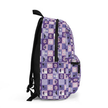 Load image into Gallery viewer, Halloween Backpack – Purple Ghost &amp; Pumpkin Design
