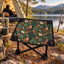 Load image into Gallery viewer, Camping Stool woodland animals, Fathers Day Gift, Beach Accesories, Fishing Gear, Outdoor Furniture, Gift For Dad or Grandpa, For Cat Lovers
