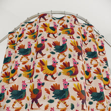 Load image into Gallery viewer, Colorful Rooster Pattern Shower Curtain | Farmhouse Folk Art
