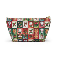 Load image into Gallery viewer, Christmas Patchwork Icons Accessory Pouch
