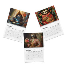 Load image into Gallery viewer, Sloth Calendar 2027, Cute Sloth Wall Calendar, Sloth Lover Gift, Funny Animal Calendar, Wildlife Calendar, Christmas Gift
