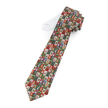 Load image into Gallery viewer, Christmas Patchwork Pattern Design Necktie , Christmas Gift for Husband, Manager, Boyfriend, or Grandpa
