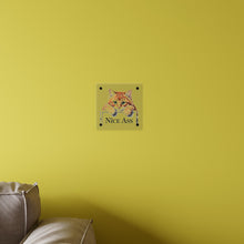 Load image into Gallery viewer, Funny Ginger Cat Acrylic Wall Art, Toilet Decor, Animal Lover Gift, Peeking Cat Decor
