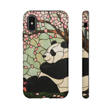 Load image into Gallery viewer, Panda Stained Glass Design Tough Phone Case
