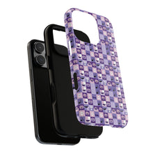 Load image into Gallery viewer, Purple Halloween Phone Case: Spooky Ghosts &amp; Bats Design
