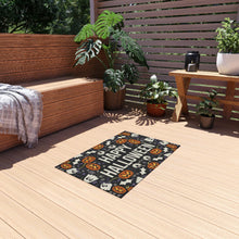 Load image into Gallery viewer, Halloween Outdoor Rug: Colorful Trick or Treat Porch Mat
