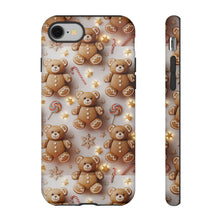 Load image into Gallery viewer, 3D Gingerbread Teddy Bear Phone Case, Christmas Protective Cover
