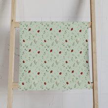 Load image into Gallery viewer, Ladybug Botanical Floral Print Hand Towel
