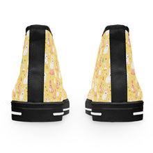 Load image into Gallery viewer, Easter Bunny High Top Sneakers – Easter Egg Design
