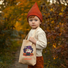 Load image into Gallery viewer, Personalized Halloween Tote Bag for Kids, Ghost Pumpkin Design
