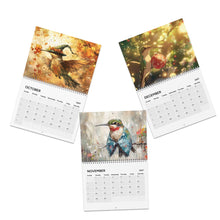 Load image into Gallery viewer, Hummingbird Calendar 2027, Colorful Hummingbird Wall Calendar, Bird Lover Gift, Nature Lover Gift, Bird Calendar, Wildlife Decor
