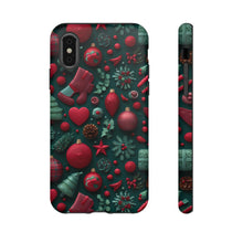 Load image into Gallery viewer, 3D Christmas Ornament Tough Case – Holiday Phone Cover
