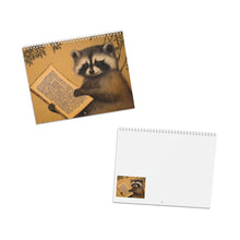 Load image into Gallery viewer, Raccoon Calendar 2027, Cute Raccoon Wall Calendar, Raccoon Lover Gift, Woodland Wildlife Art
