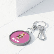 Load image into Gallery viewer, Personalized Kids Keychain: Custom Backpack Tag, Initial Lunch Bag Tag
