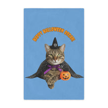 Load image into Gallery viewer, Halloween Cat Minky Blanket, Personalized Cozy Throw
