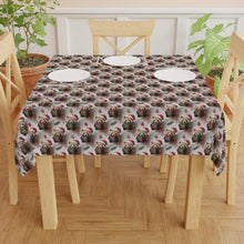 Load image into Gallery viewer, Christmas Red Panda Tablecloth, Holiday Dining, 55.1" Polyester
