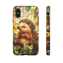 Load image into Gallery viewer, Tough Cases, Cute Hedgehog Stained Glass Digital Protector Cover, Colorful Phone Case, Animal Lover Gift, Unique Tech Accessory, Protective
