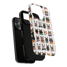 Load image into Gallery viewer, Funny Dressed Cat Portrait iPhone Case, Cute Feline Pattern Samsung Cover, Whimsical Kitten Print Mobile Case, Animal Lover Birthday Gift
