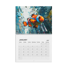 Load image into Gallery viewer, Clownfish Calendar 2027, Cute Clownfish Wall Calendar, Clownfish Lover Gift, Ocean Animal Art
