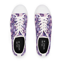 Load image into Gallery viewer, Women's Purple Halloween Pattern Sneakers
