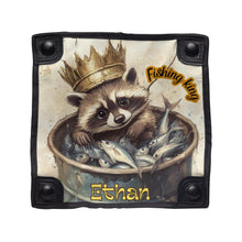 Load image into Gallery viewer, Raccoon Fishing King Folding Stool
