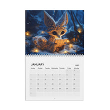 Load image into Gallery viewer, Fennec Fox Calendar 2027, Cute Fennec Fox Wall Calendar, Fox Lover Gift, Funny Animal Art
