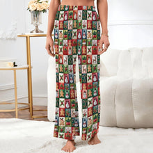 Load image into Gallery viewer, Women's Christmas Patchwork Lounge Pants
