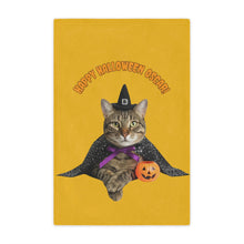Load image into Gallery viewer, Halloween Cat Minky Blanket, Personalized Cozy Throw
