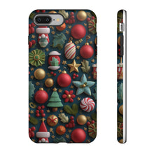 Load image into Gallery viewer, 3D Christmas Elements Phone Case, Holiday Protective Cover
