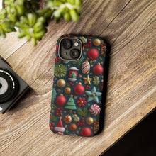 Load image into Gallery viewer, 3D Christmas Elements Phone Case, Holiday Protective Cover
