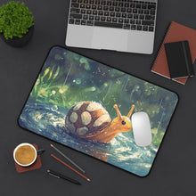 Load image into Gallery viewer, Snail Desk Mat, Whimsical Animal Mouse Pad
